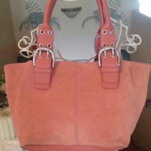 Tignanello suede handbag